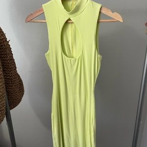 Naked wardrobe neon dress